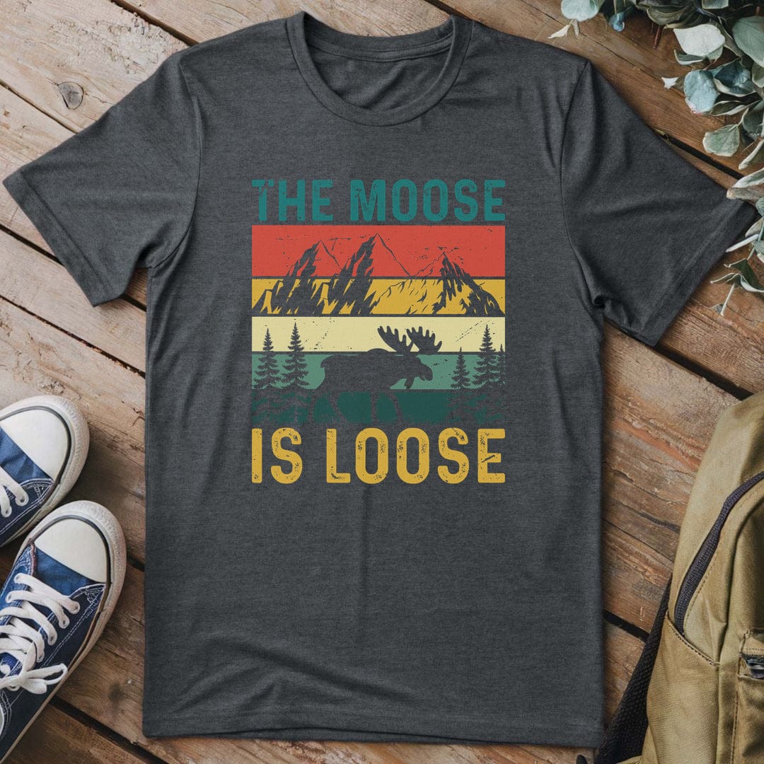 T-Shirt Dark Heather / S Moose Mountain Mischief