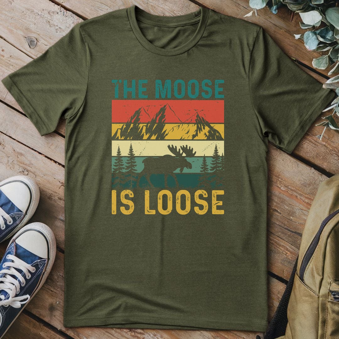T-Shirt Military Green / S Moose Mountain Mischief
