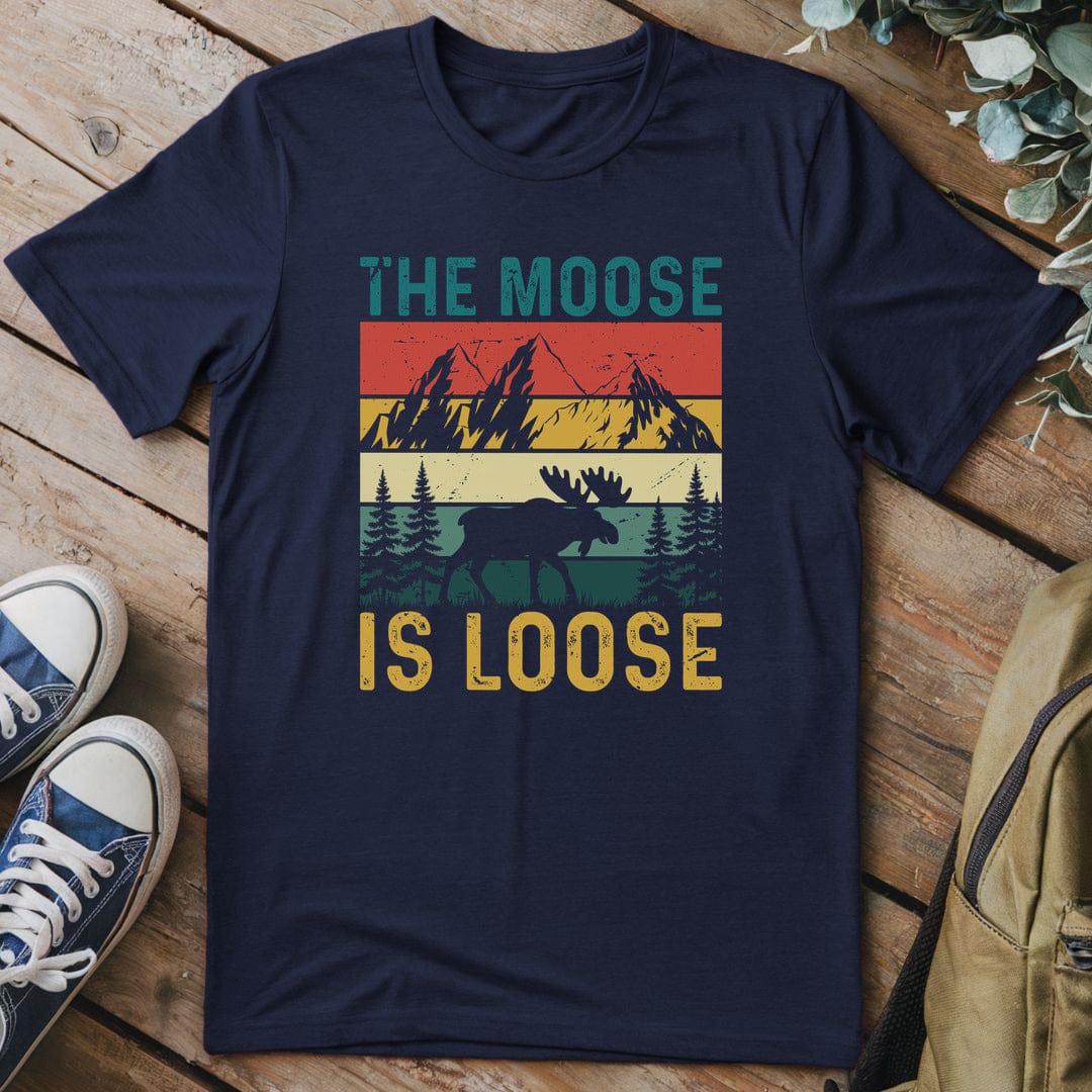 T-Shirt Navy / S Moose Mountain Mischief