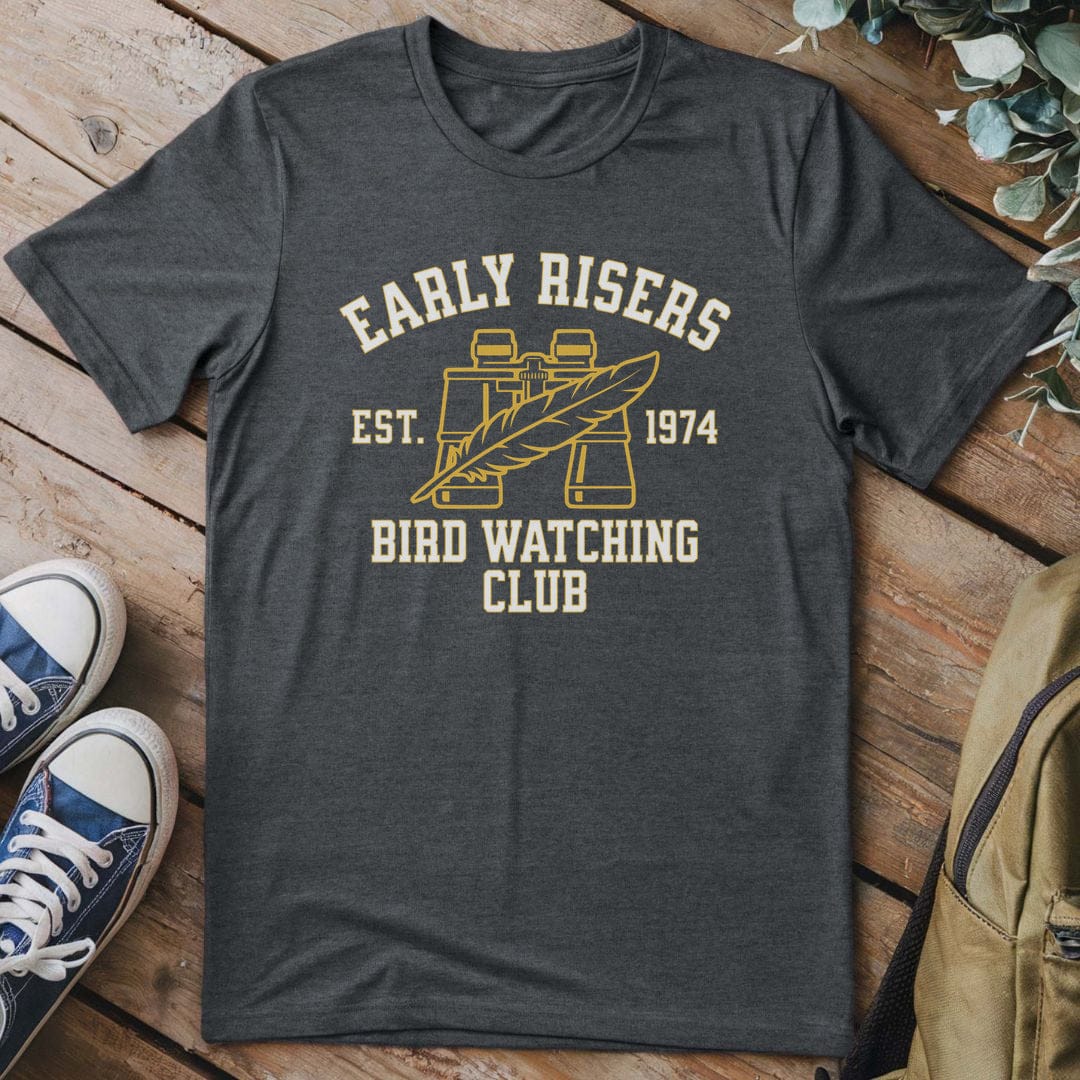 T-Shirt Dark Heather / S Bird Watching Club