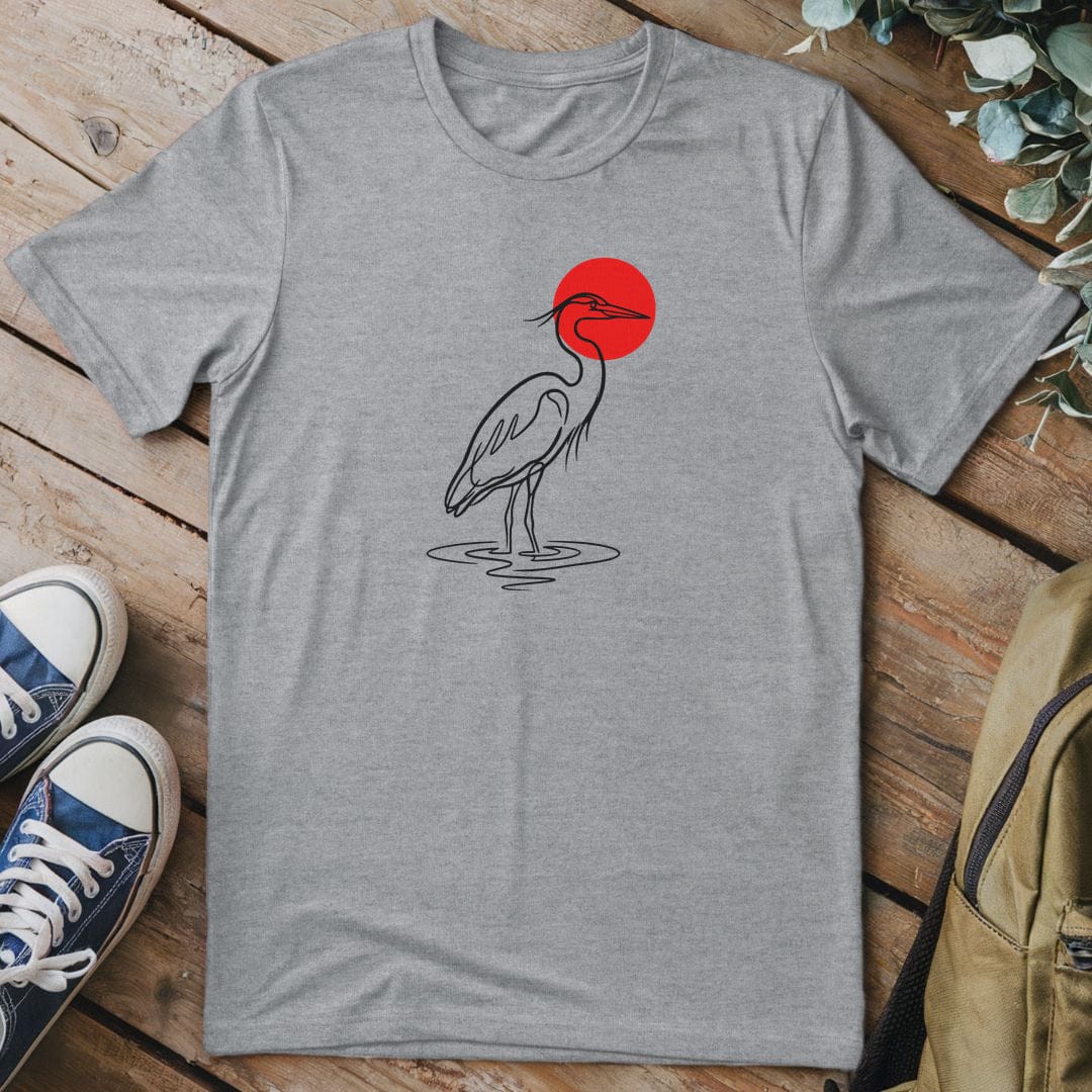 T-Shirt Sport Grey / S Crimson Heron Solitude