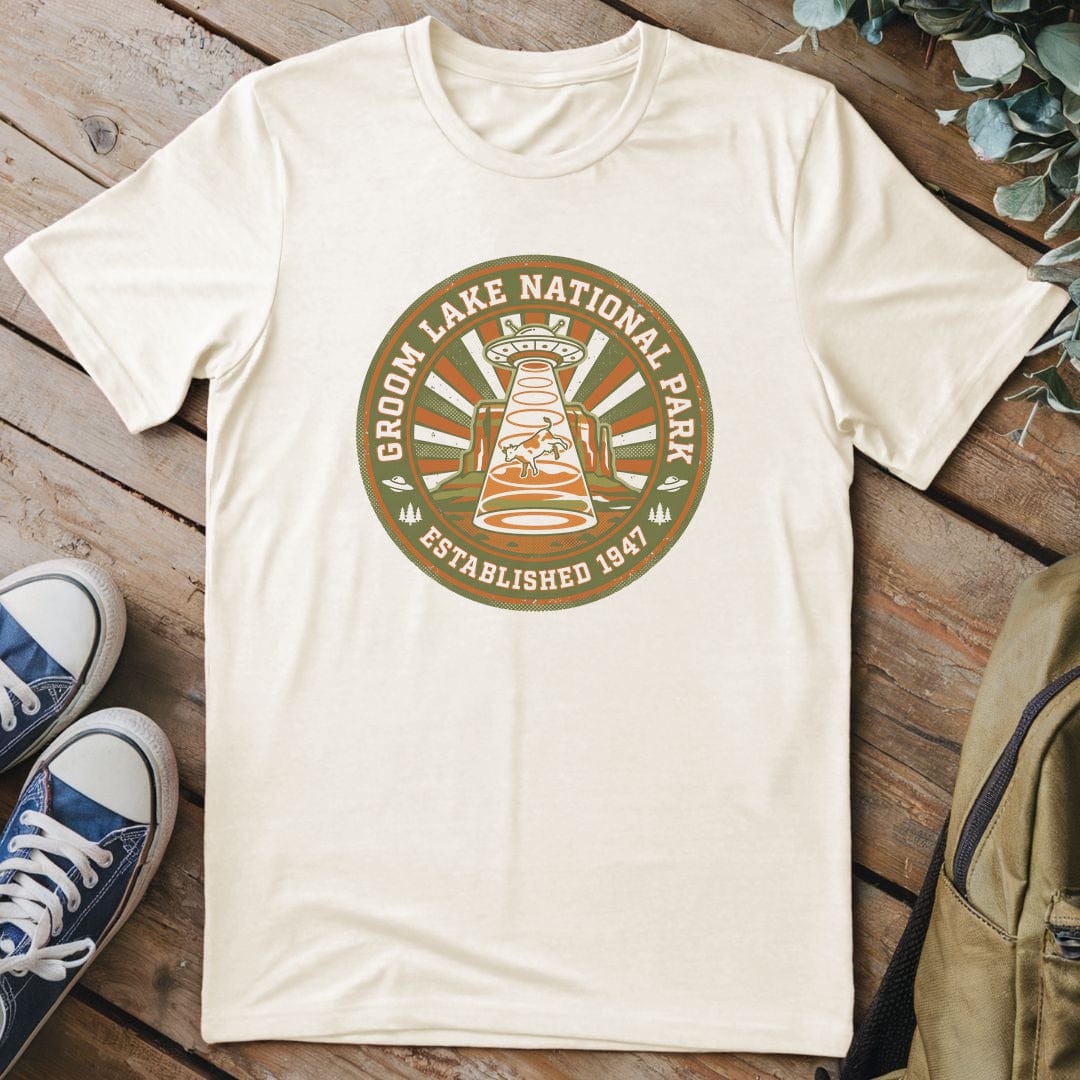T-Shirt Natural / S UFO Cow Adventure