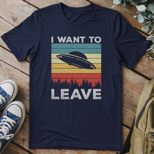 T-Shirt Navy / S I Want To Leave