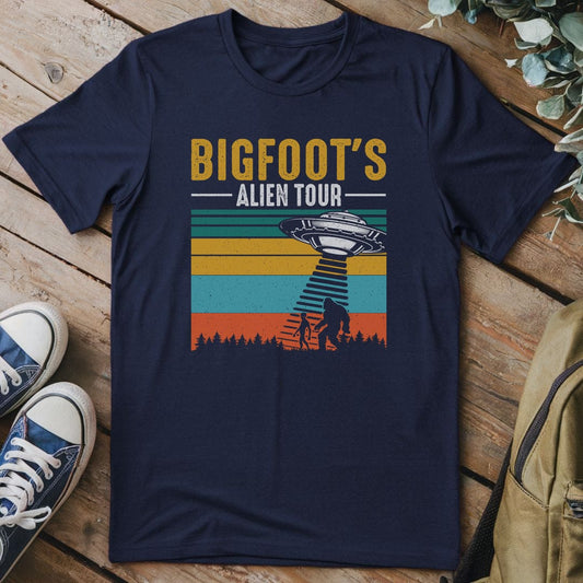 T-Shirt Navy / S Bigfoot Alien Tour