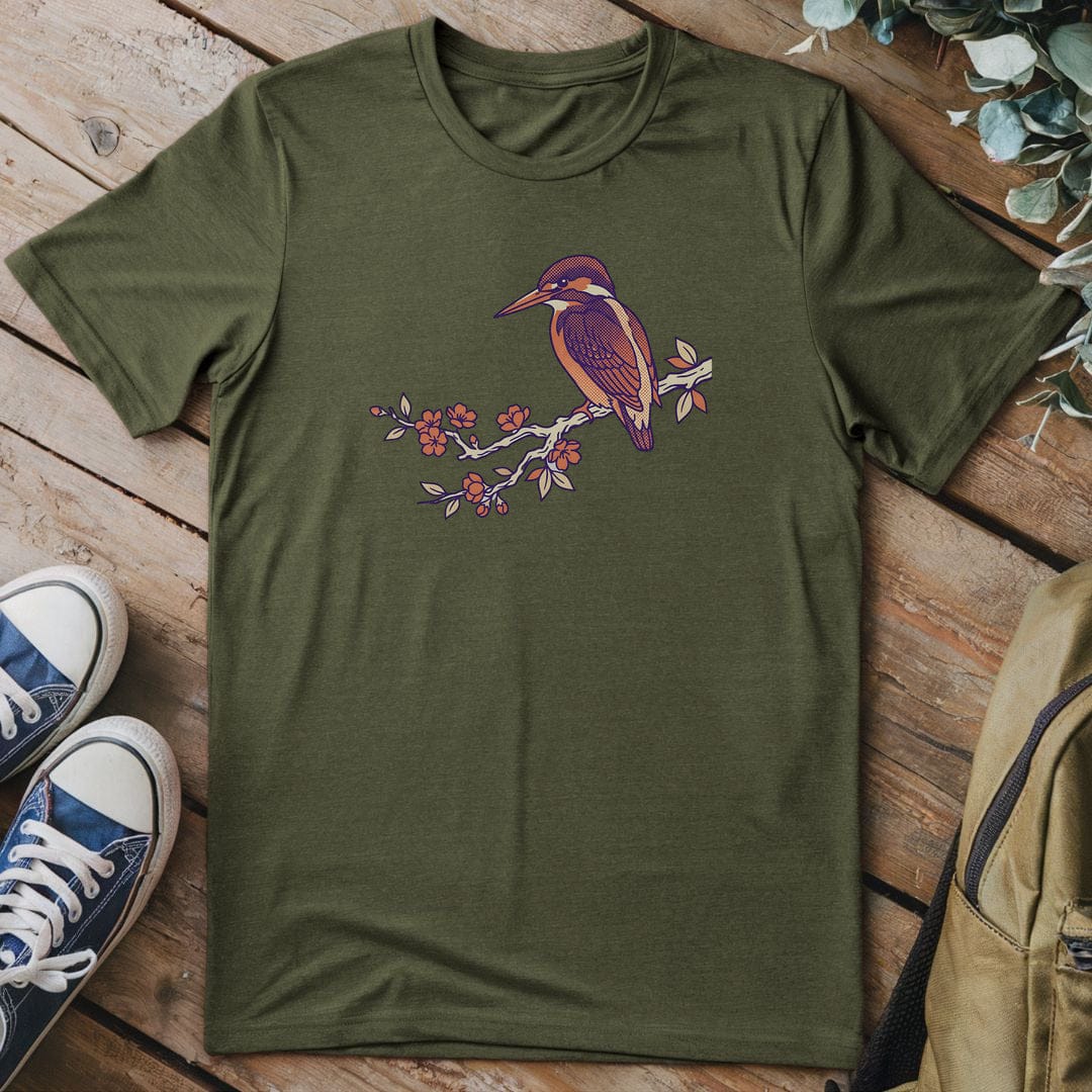 T-Shirt Military Green / S Perch Blossom Visions