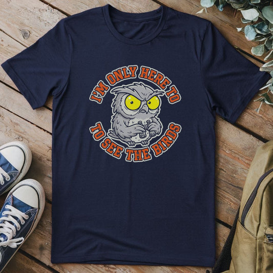 T-Shirt Navy / S Here For The Birds