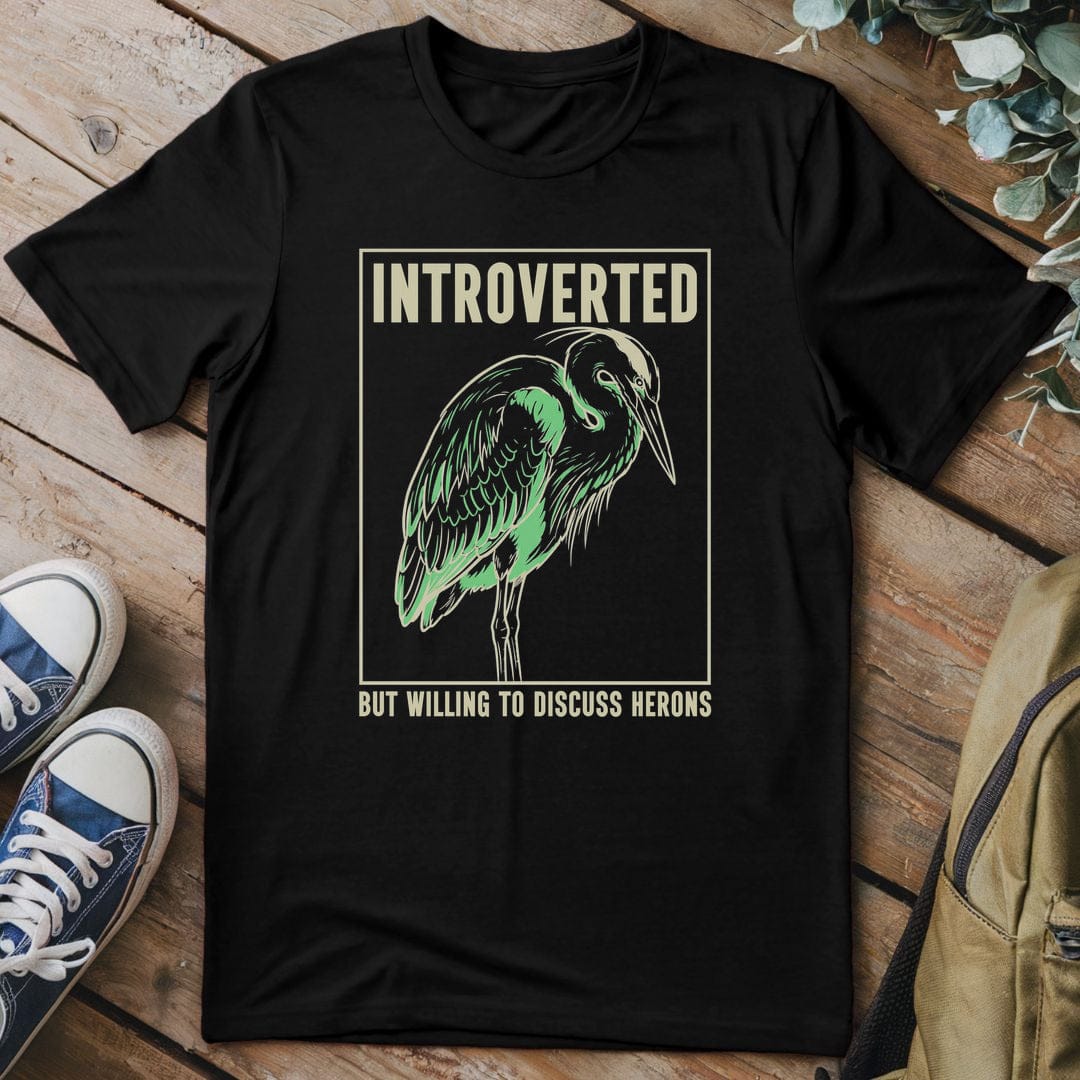 T-Shirt Black / S Heron Whisperer
