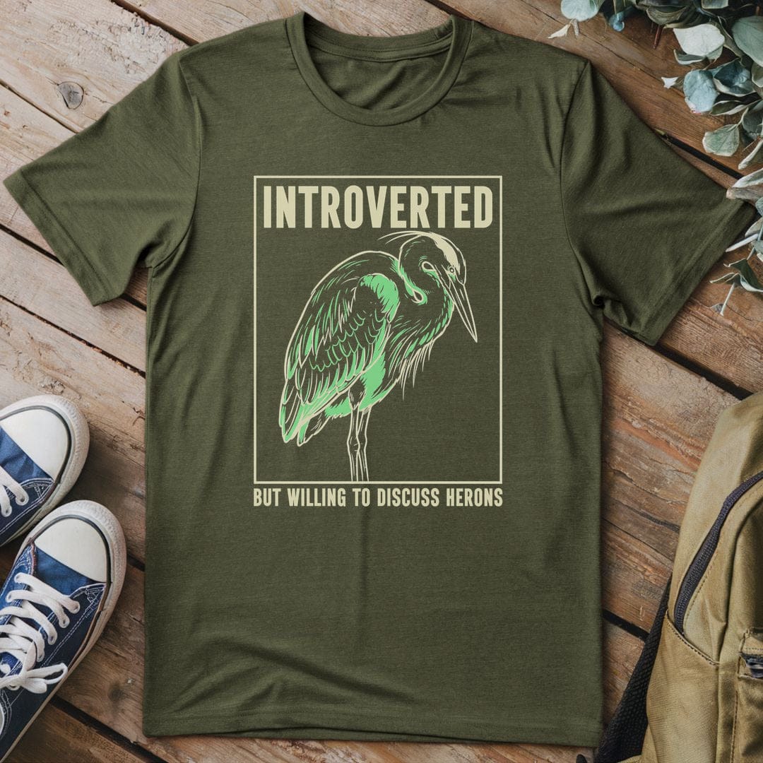 T-Shirt Military Green / S Heron Whisperer