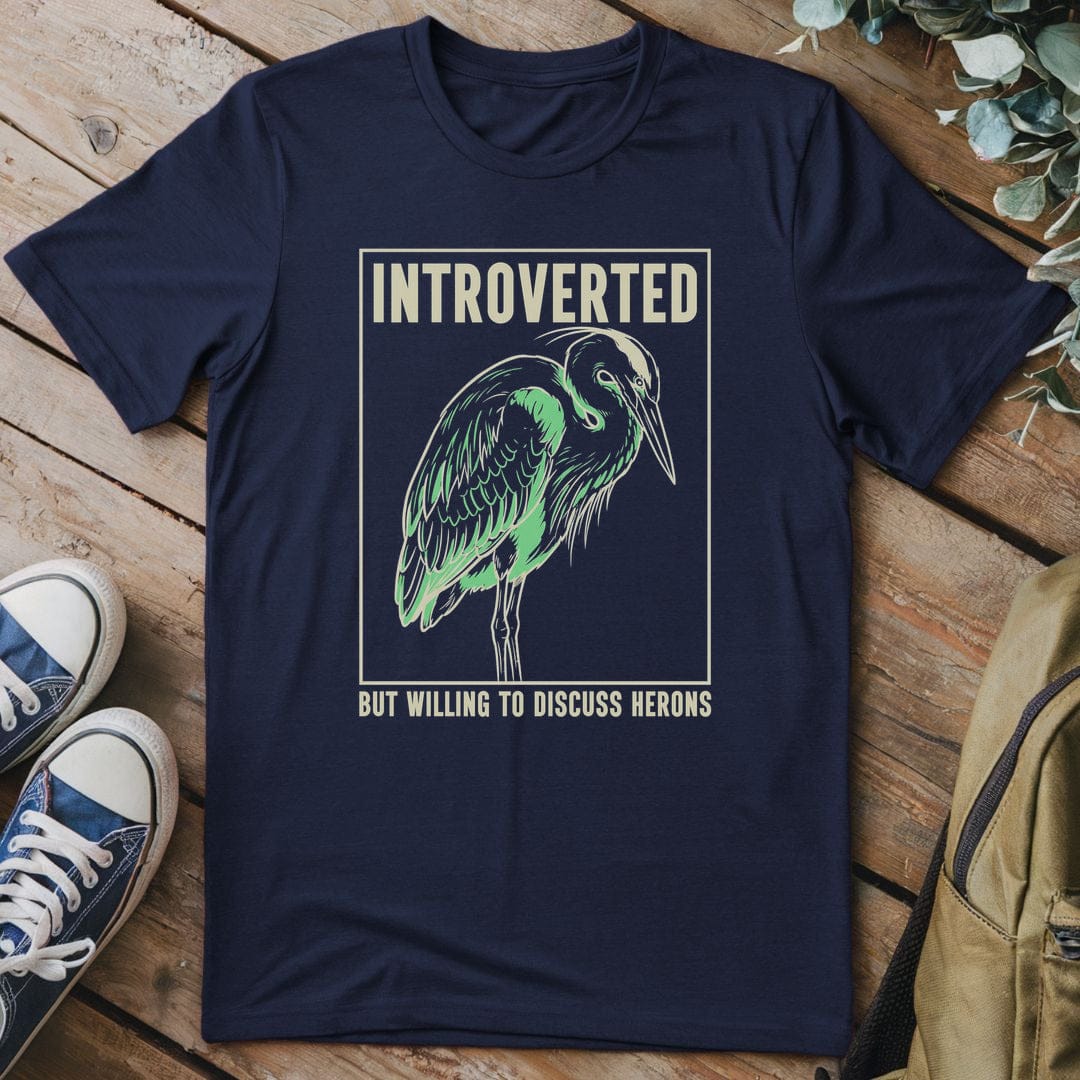 T-Shirt Navy / S Heron Whisperer