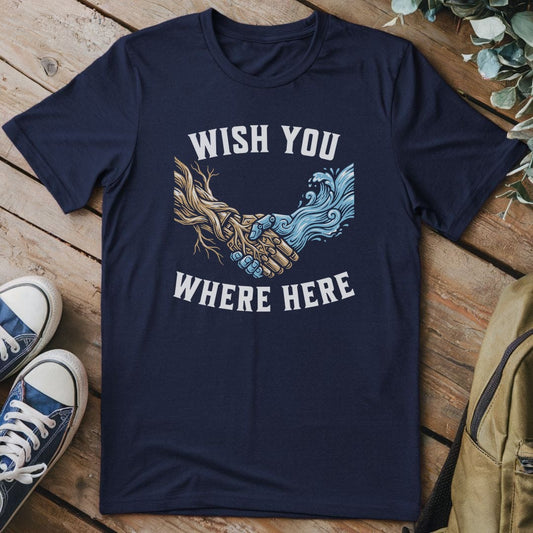 T-Shirt Navy / S Wish You Where Here