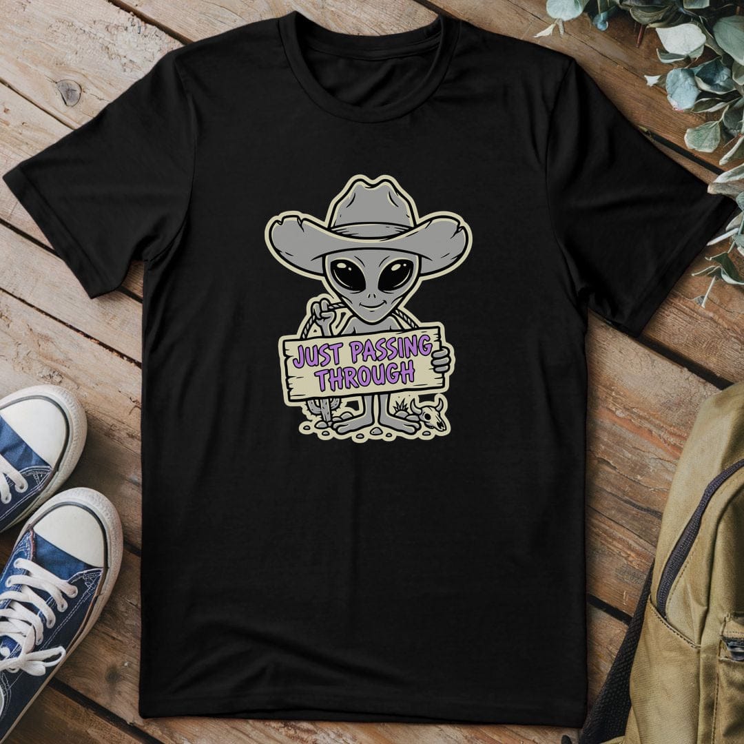 T-Shirt Black / S Cosmic Cowboy Stroll