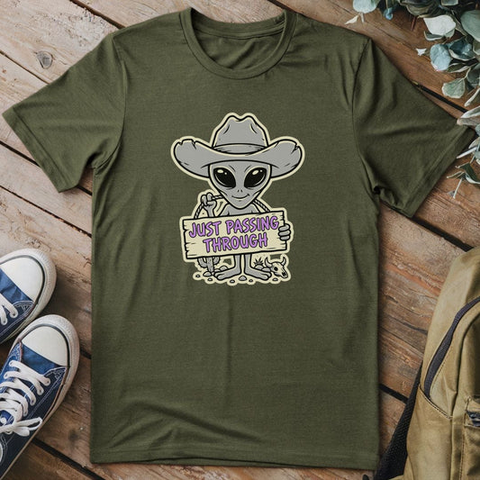 T-Shirt Military Green / S Cosmic Cowboy Stroll