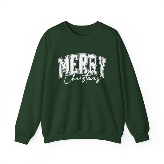 Sweatshirt Forest Green / S Merry Vibes Christmas Sweatshirt