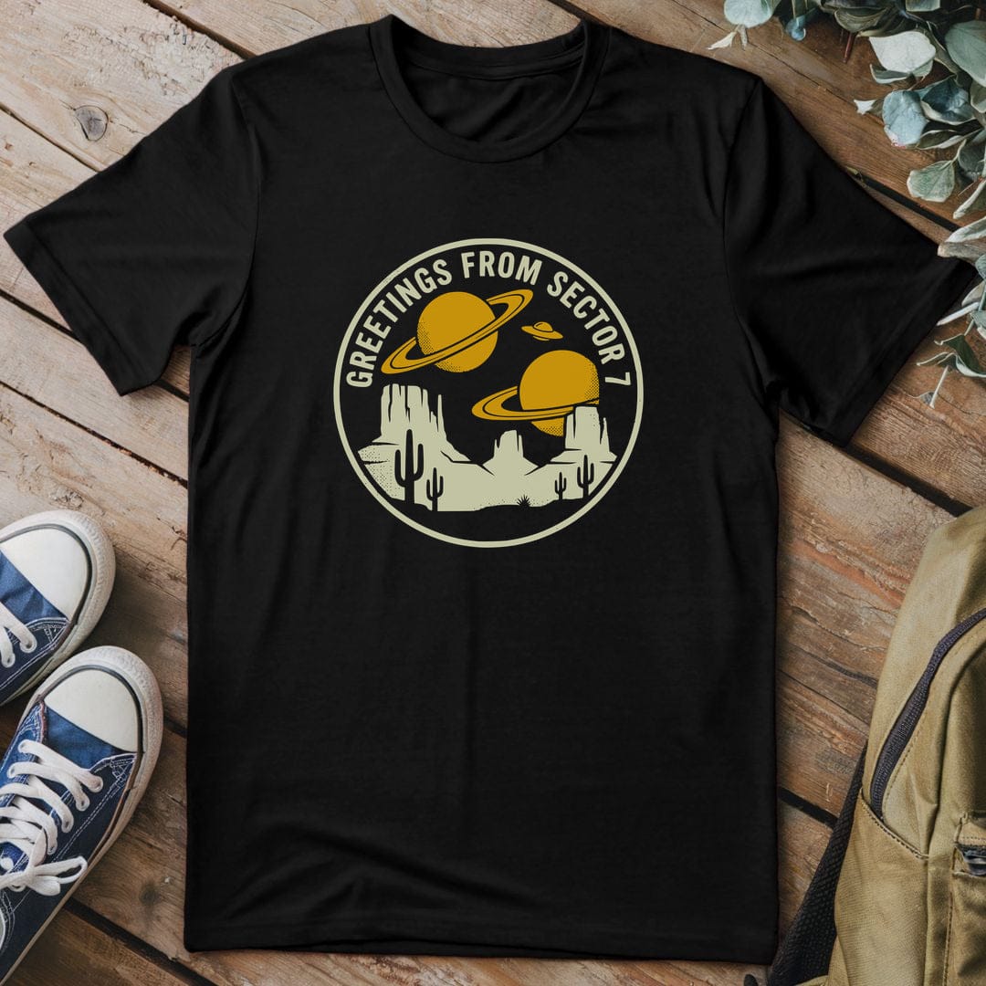 T-Shirt Black / S Galactic Frontier Vista