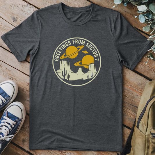 T-Shirt Dark Heather / S Galactic Frontier Vista