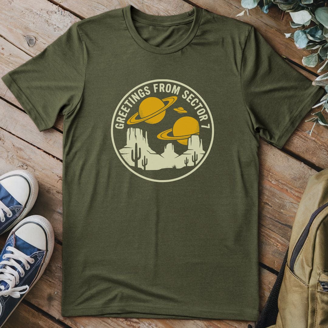 T-Shirt Military Green / S Galactic Frontier Vista
