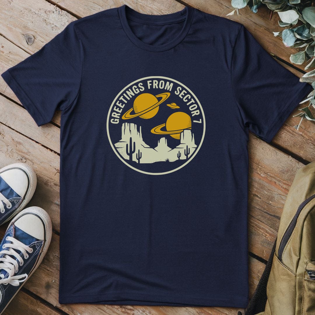 T-Shirt Navy / S Galactic Frontier Vista