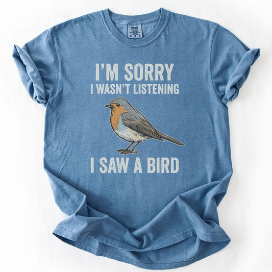 T-Shirt Blue Jean / S I Saw A Bird Premium