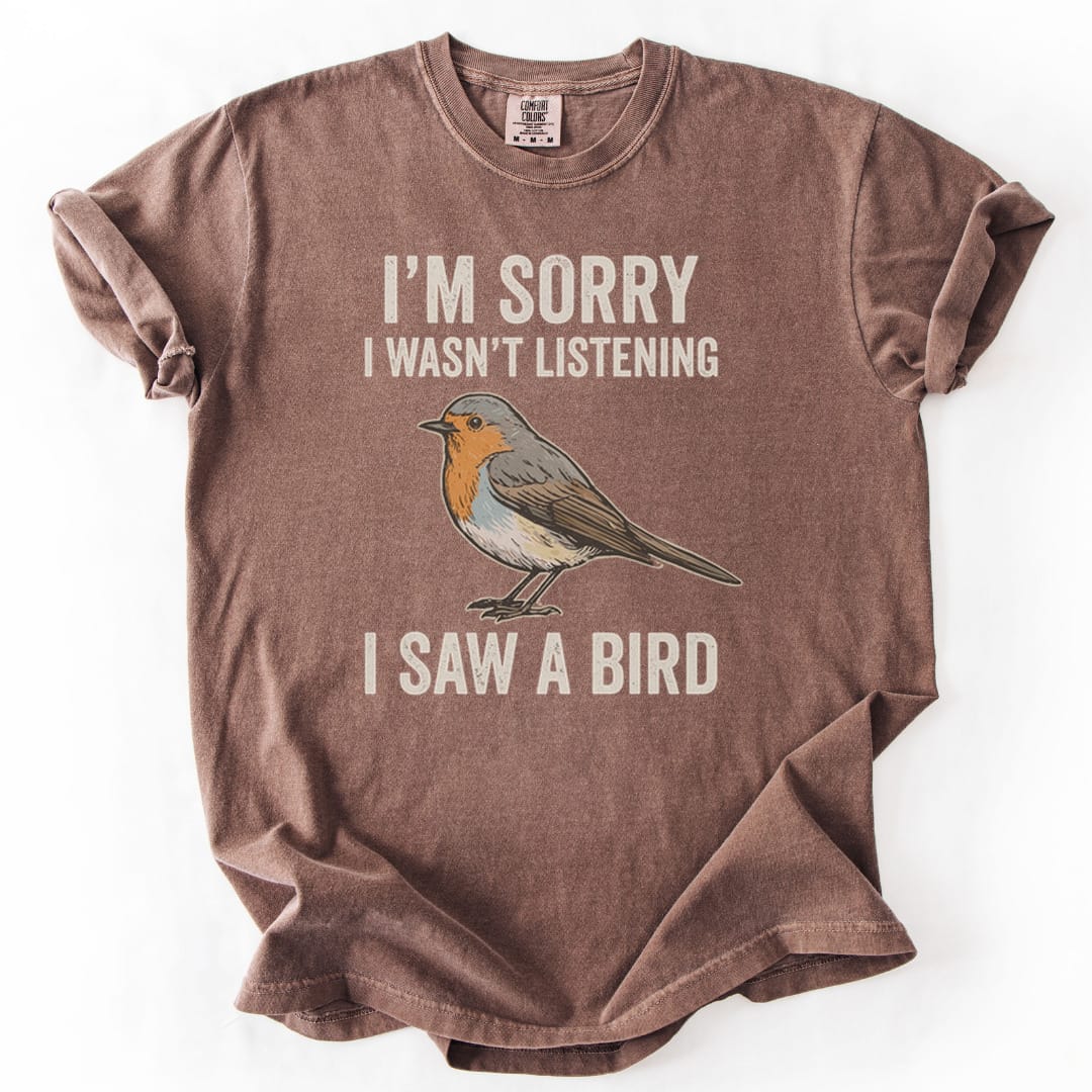 T-Shirt Espresso / S I Saw A Bird Premium