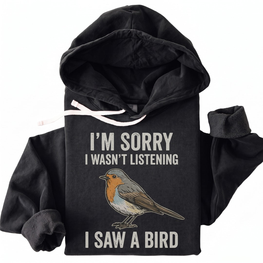 Hoodie Black / S I Saw A Bird Premium Hoodie