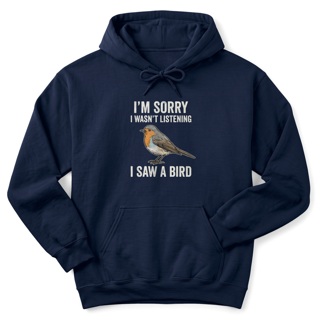 Hoodie Navy / S I Saw A Bird Hoodie