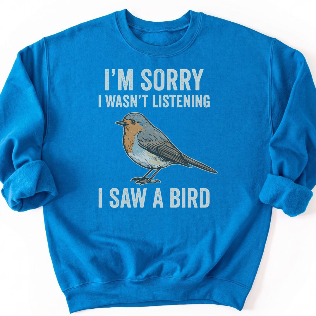 I Saw A Bird Sweatshirt - Sapphire