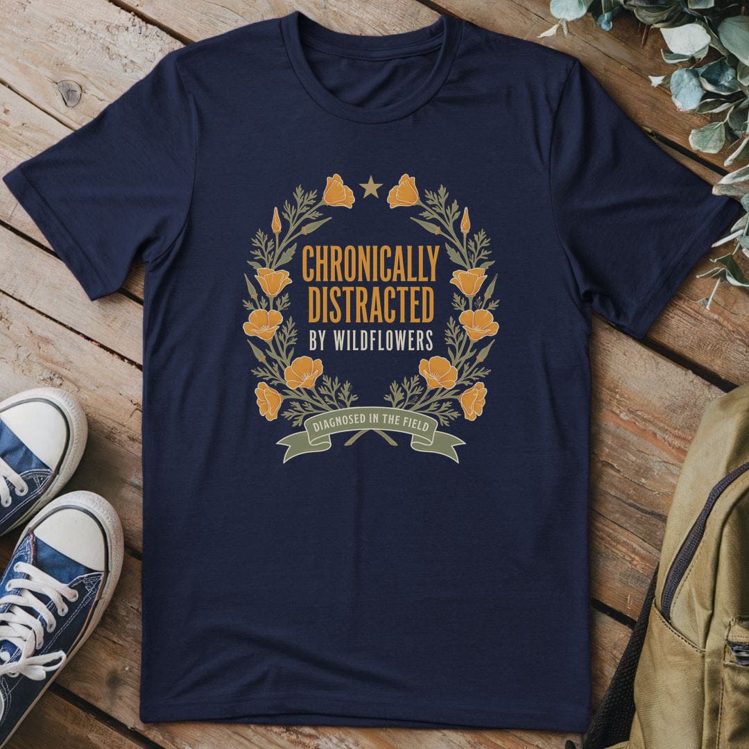 T-Shirt Navy / S Wildflower Whimsy