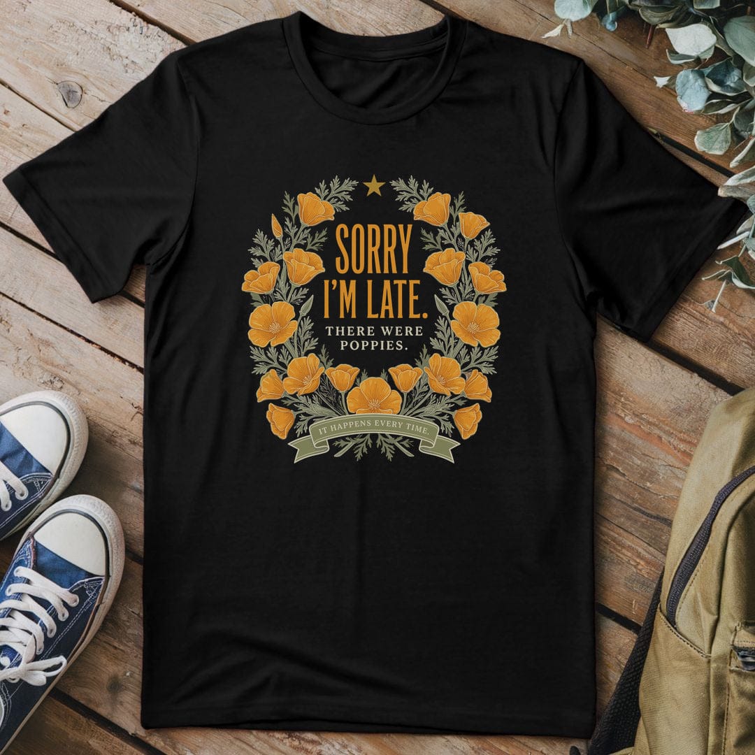 T-Shirt Black / S Poppy Pause