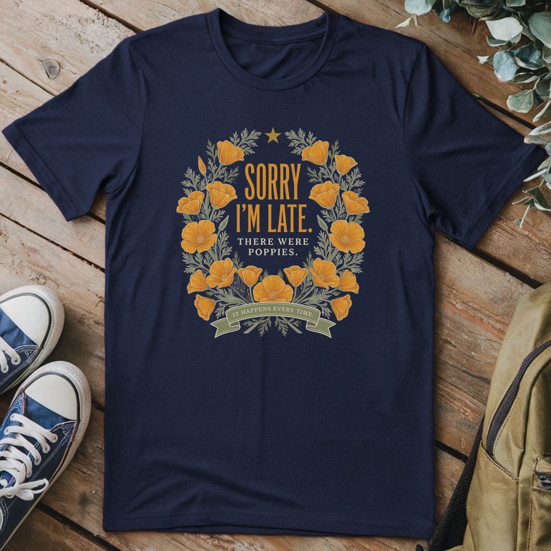 T-Shirt Navy / S Poppy Pause