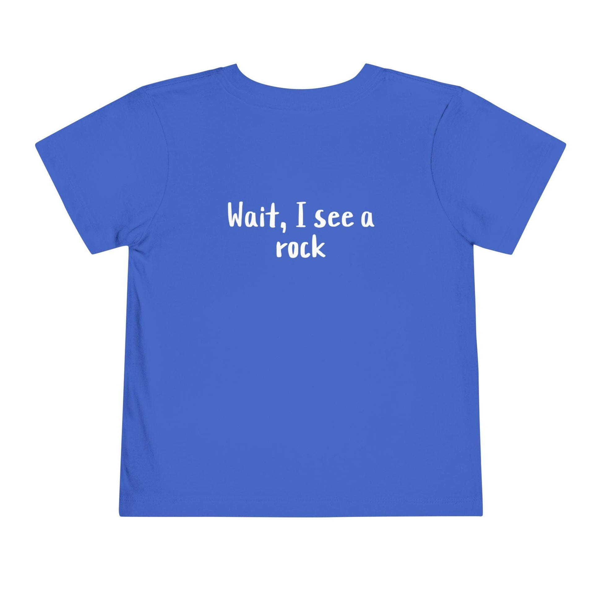 Kids clothes Easily Distracted By Rocks Premium Toddler T-Shirt (Front & Back Print)