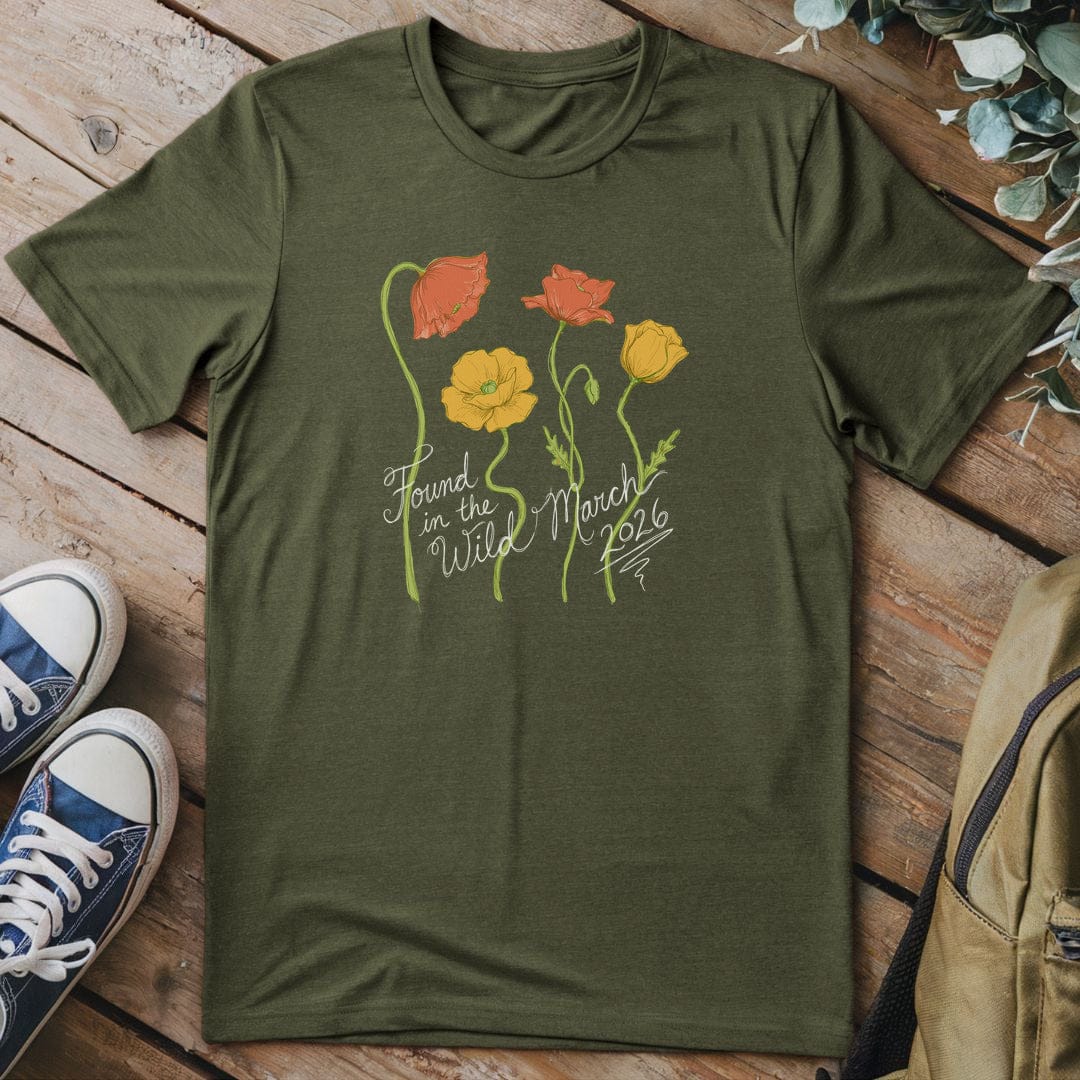 T-Shirt Military Green / S Wild Bloom Symphony