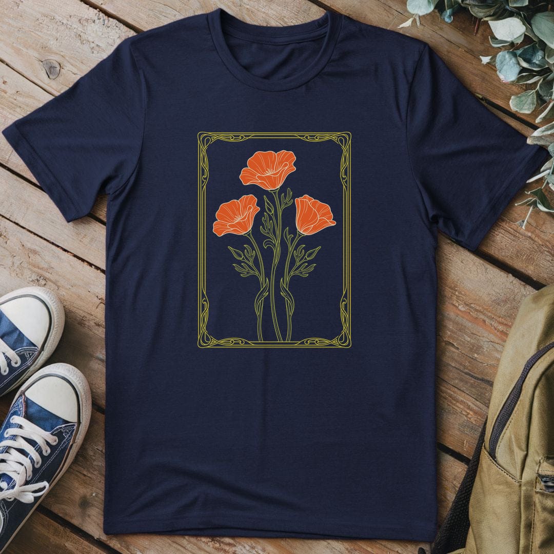 T-Shirt Navy / S Poppy Reverie