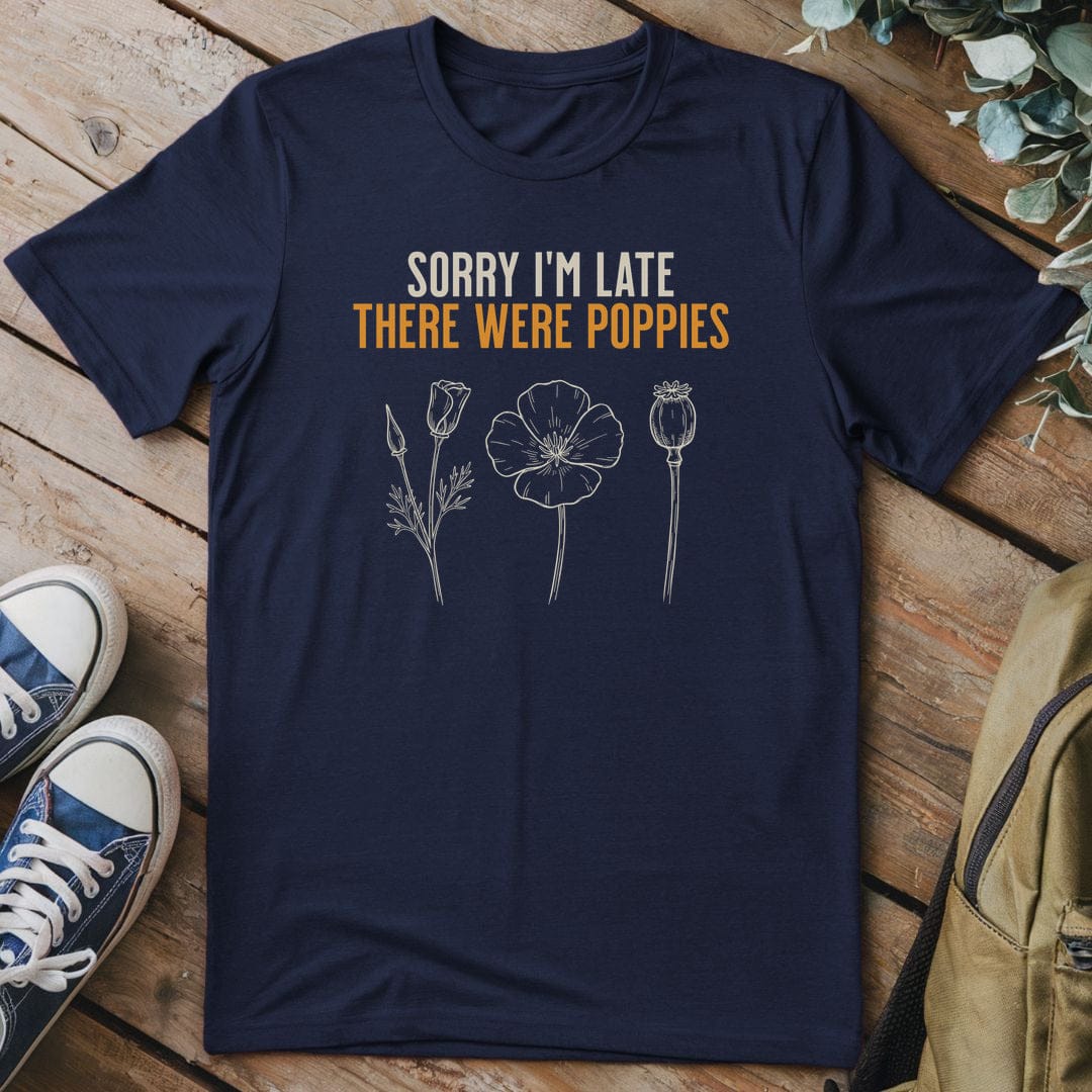 T-Shirt Navy / S There Were Poppies
