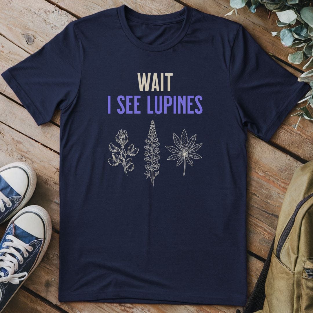 T-Shirt Navy / S Lupine Whimsy