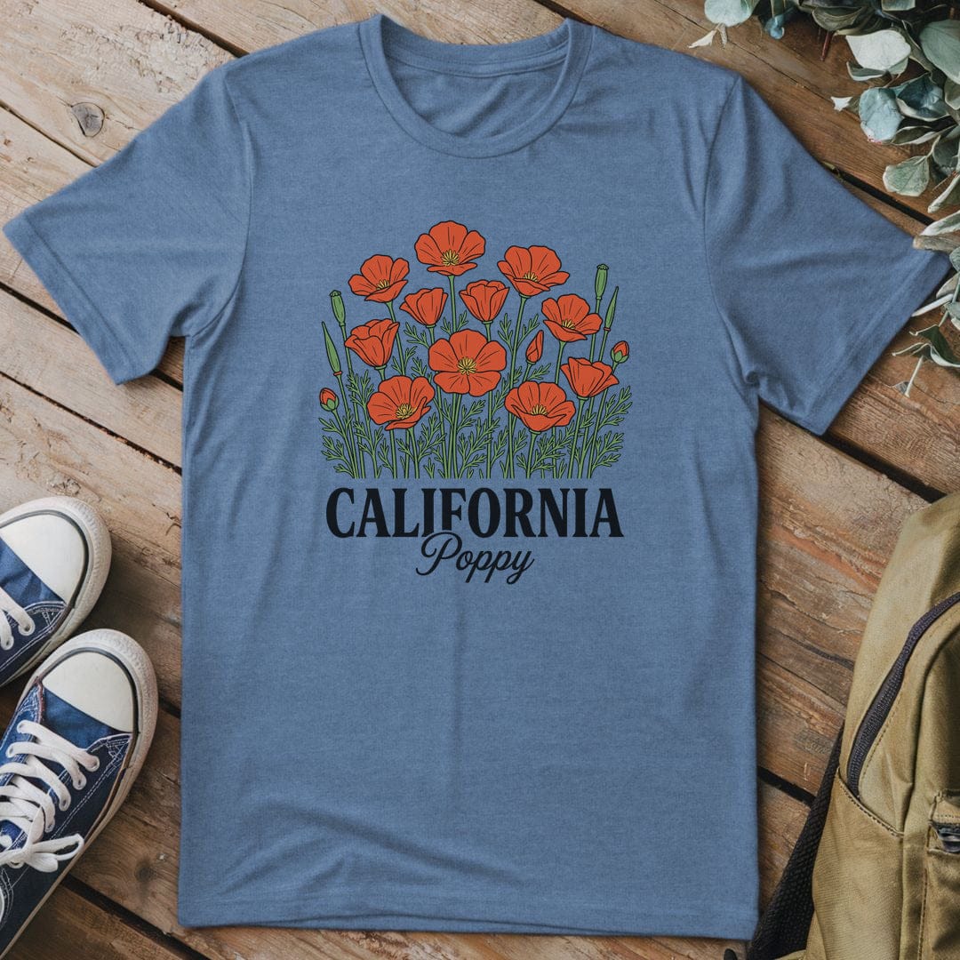 T-Shirt Heather Indigo / S Crimson Petal Dreams