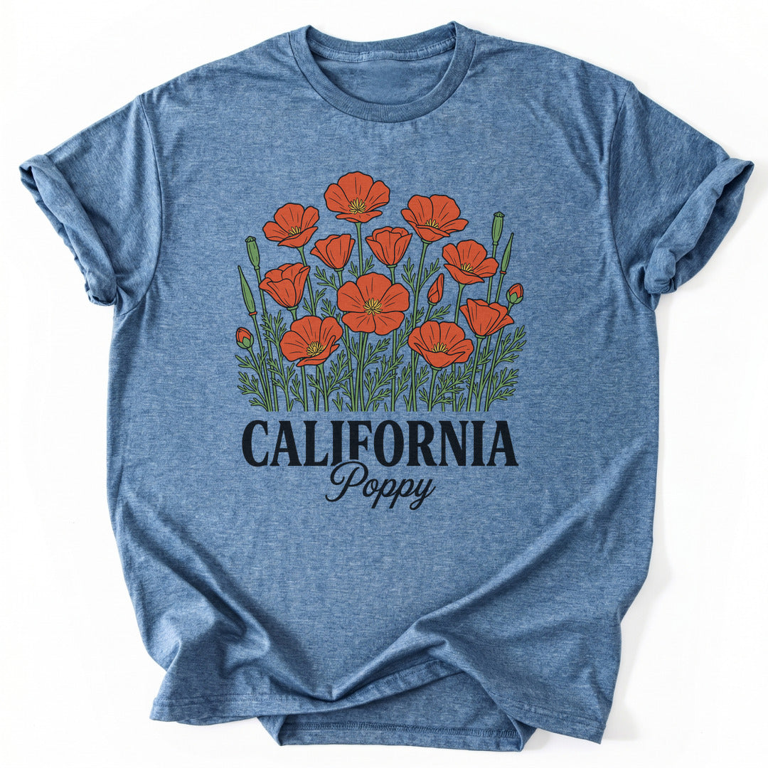 T-Shirt Heather Indigo / S Crimson Petal Dreams