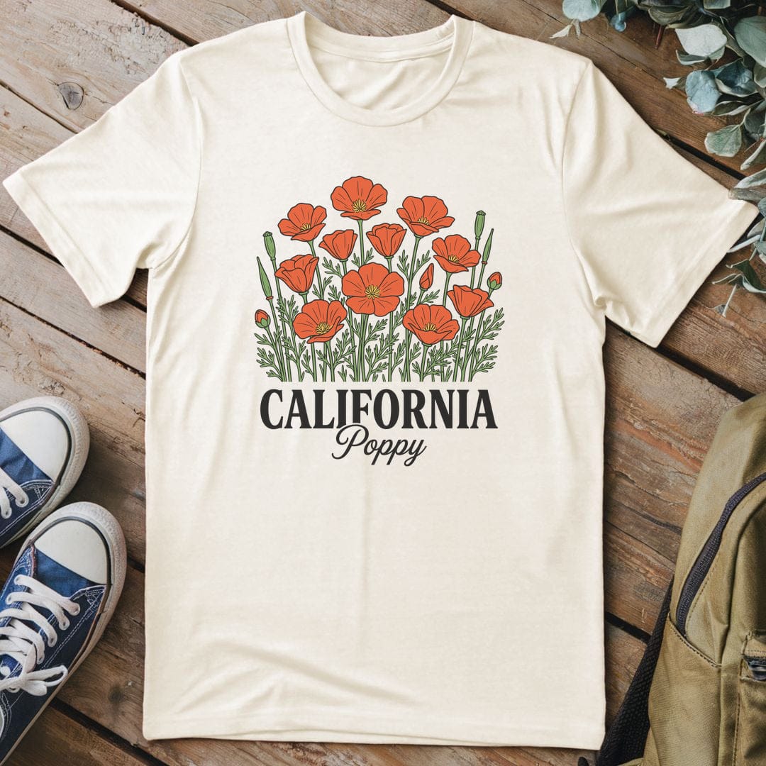 T-Shirt Natural / S Crimson Petal Dreams