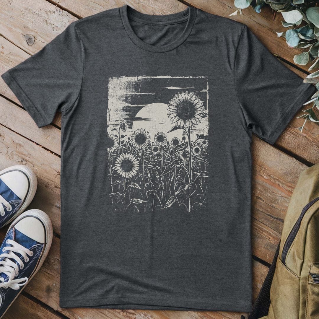 T-Shirt Dark Heather / S Nocturnal Blooms