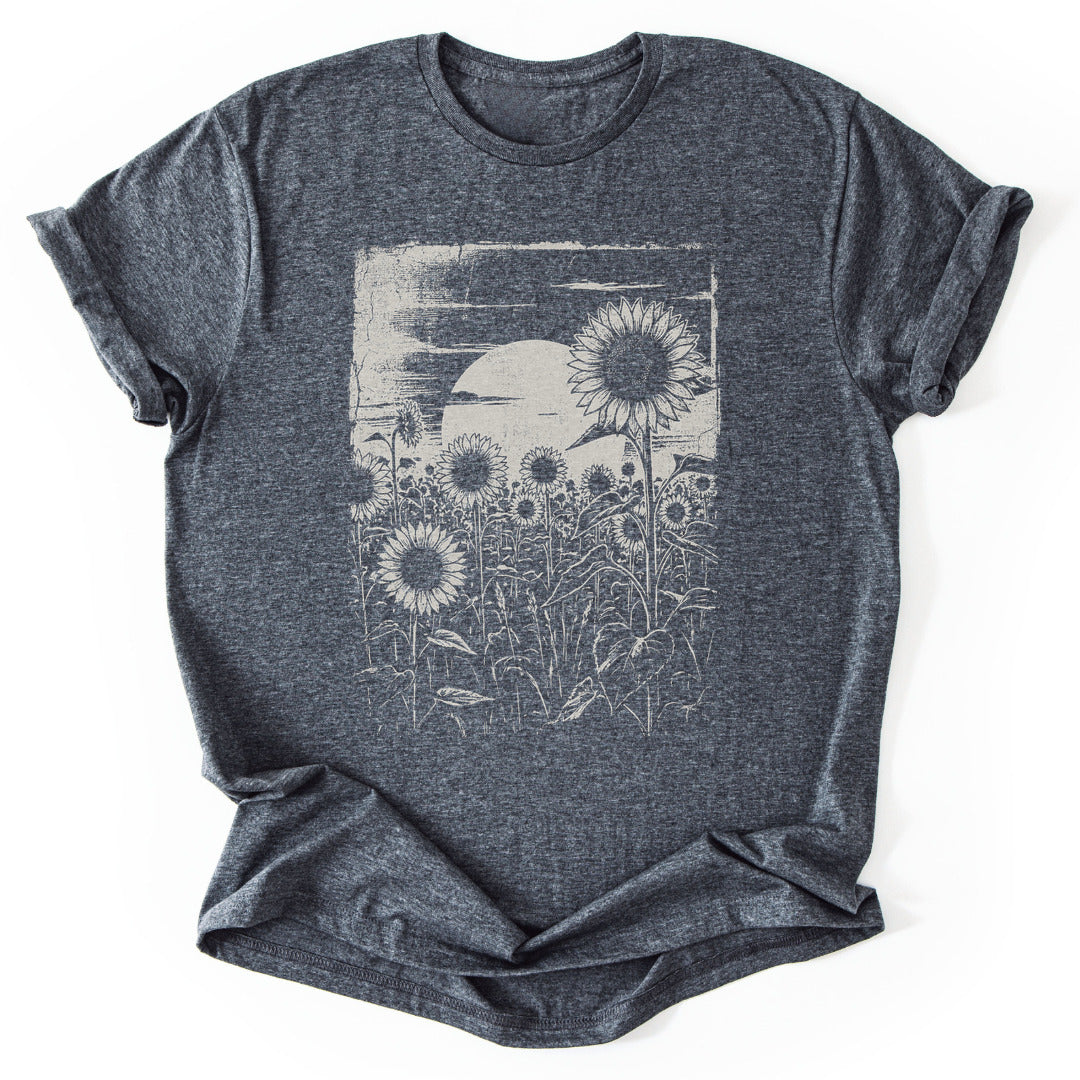 T-Shirt Dark Heather / S Nocturnal Blooms