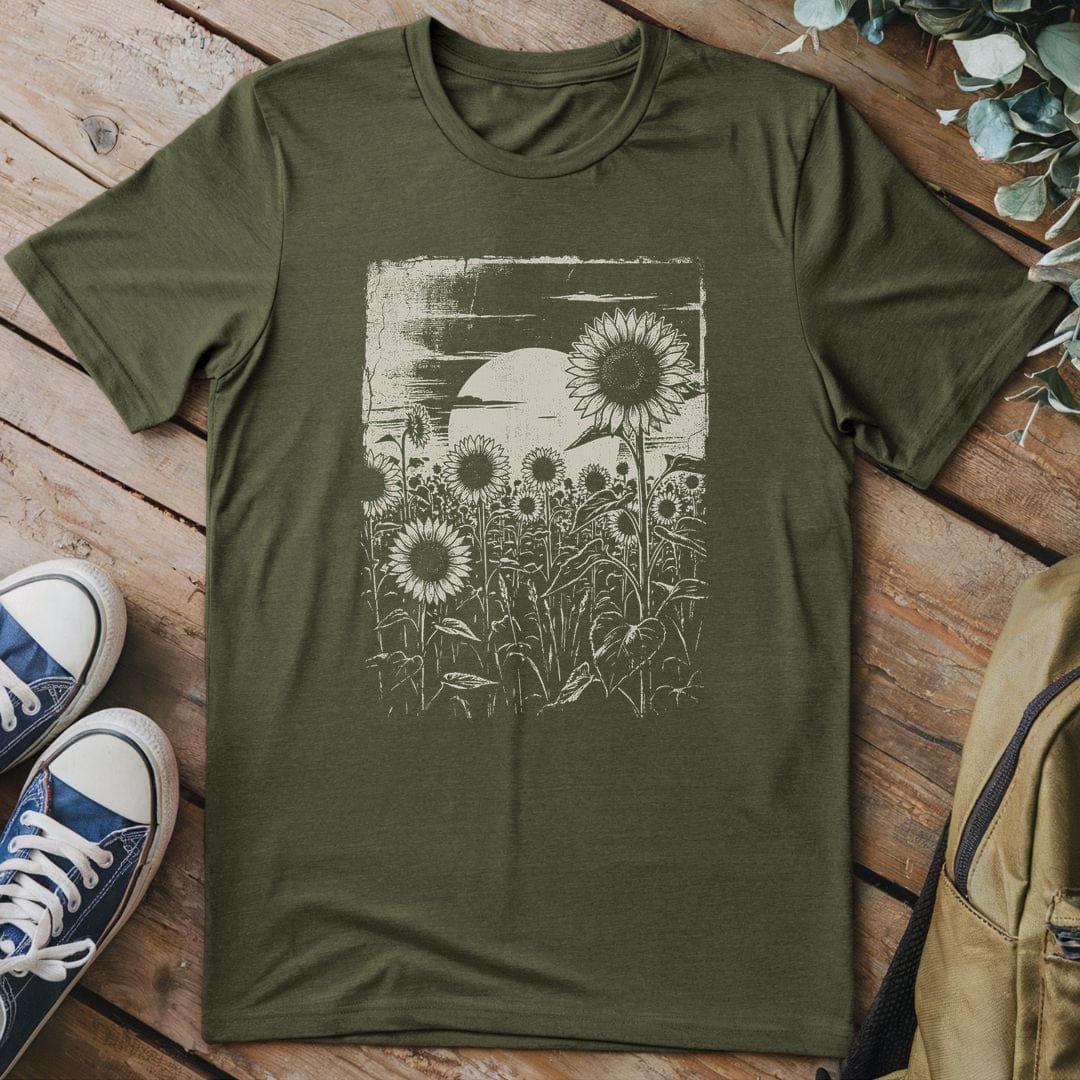 T-Shirt Military Green / S Nocturnal Blooms