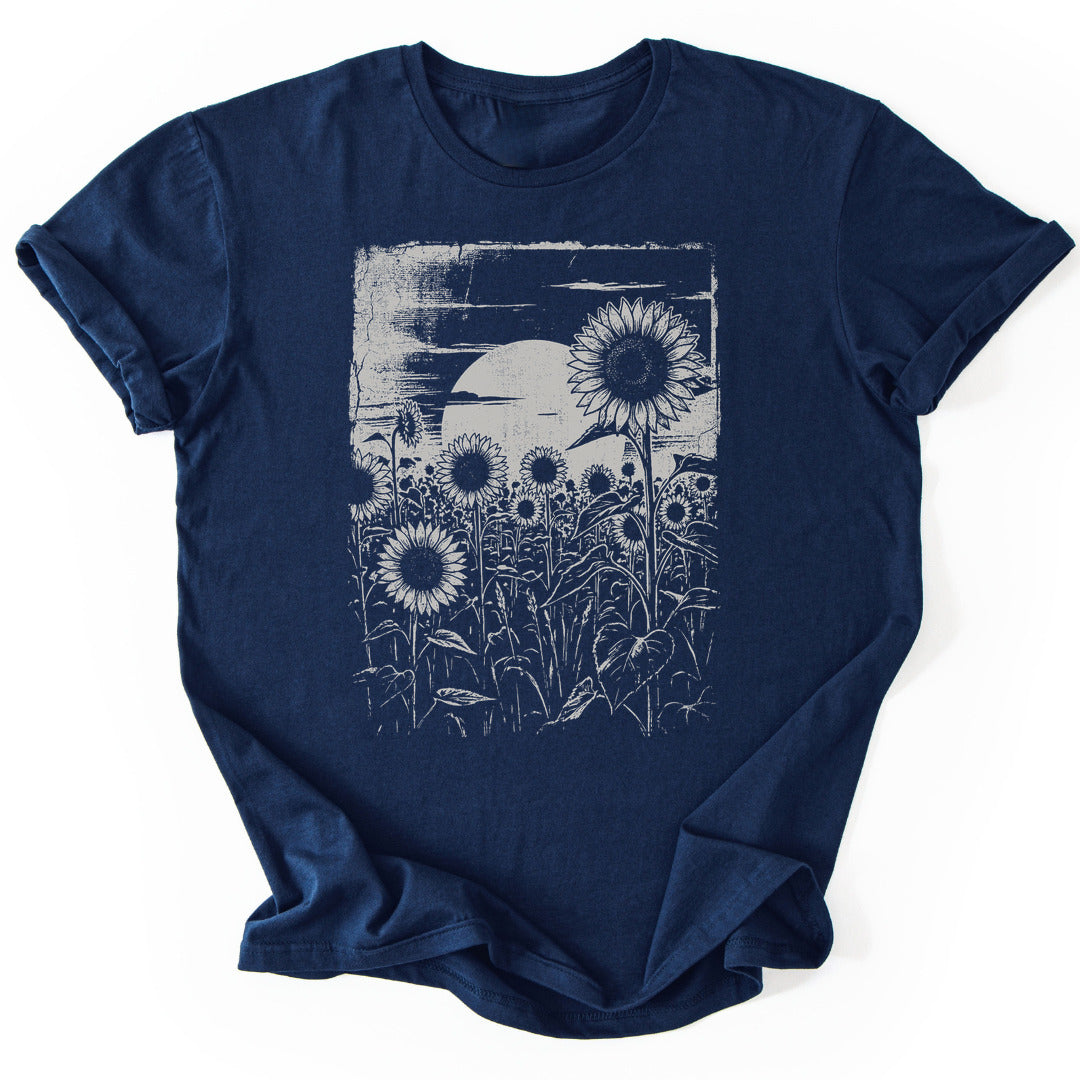 T-Shirt Navy / S Nocturnal Blooms