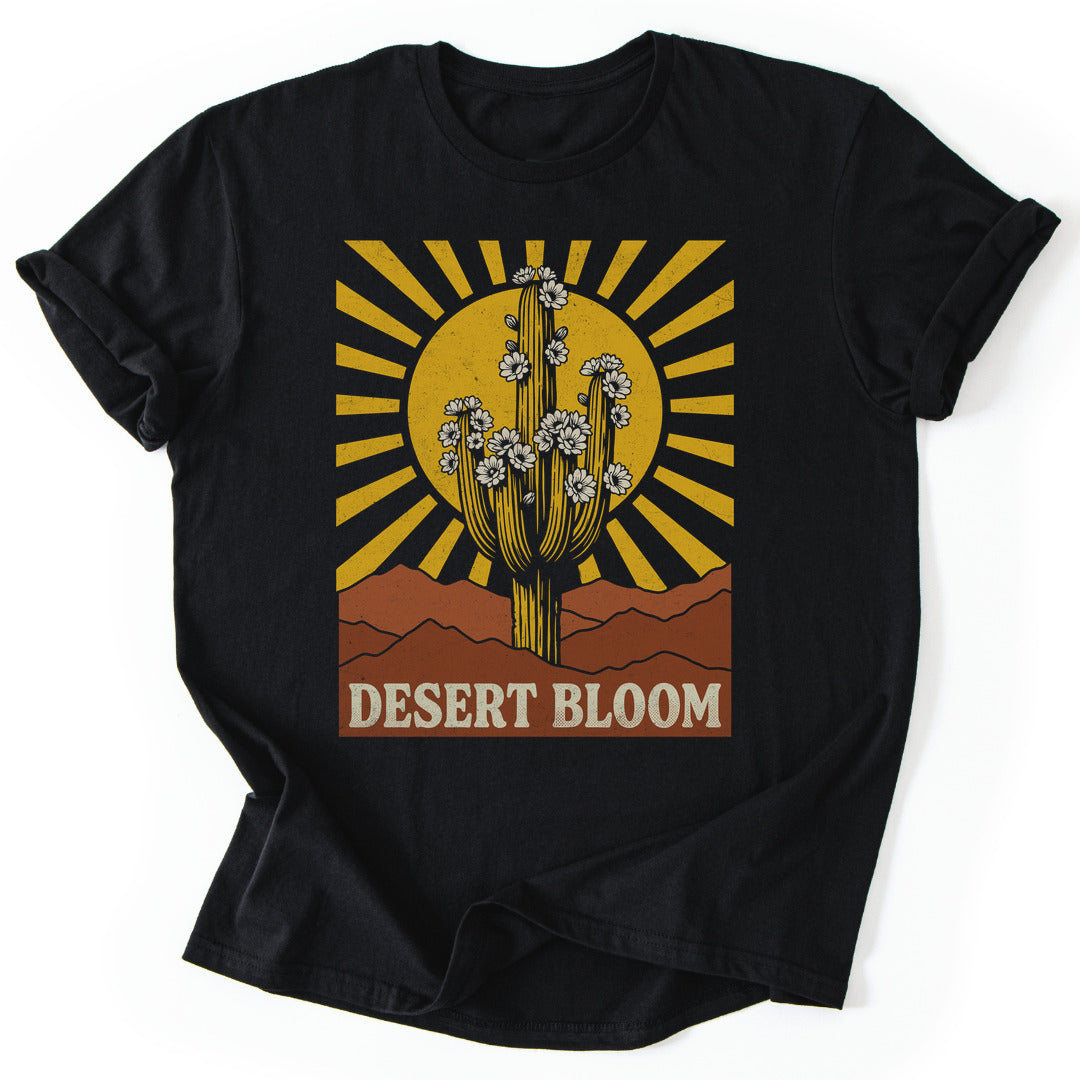 T-Shirt Black / S Cactus Sunburst