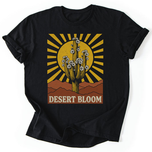 T-Shirt Black / S Cactus Sunburst