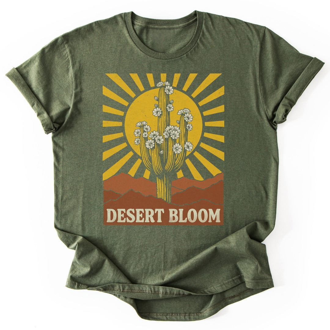 T-Shirt Military Green / S Cactus Sunburst
