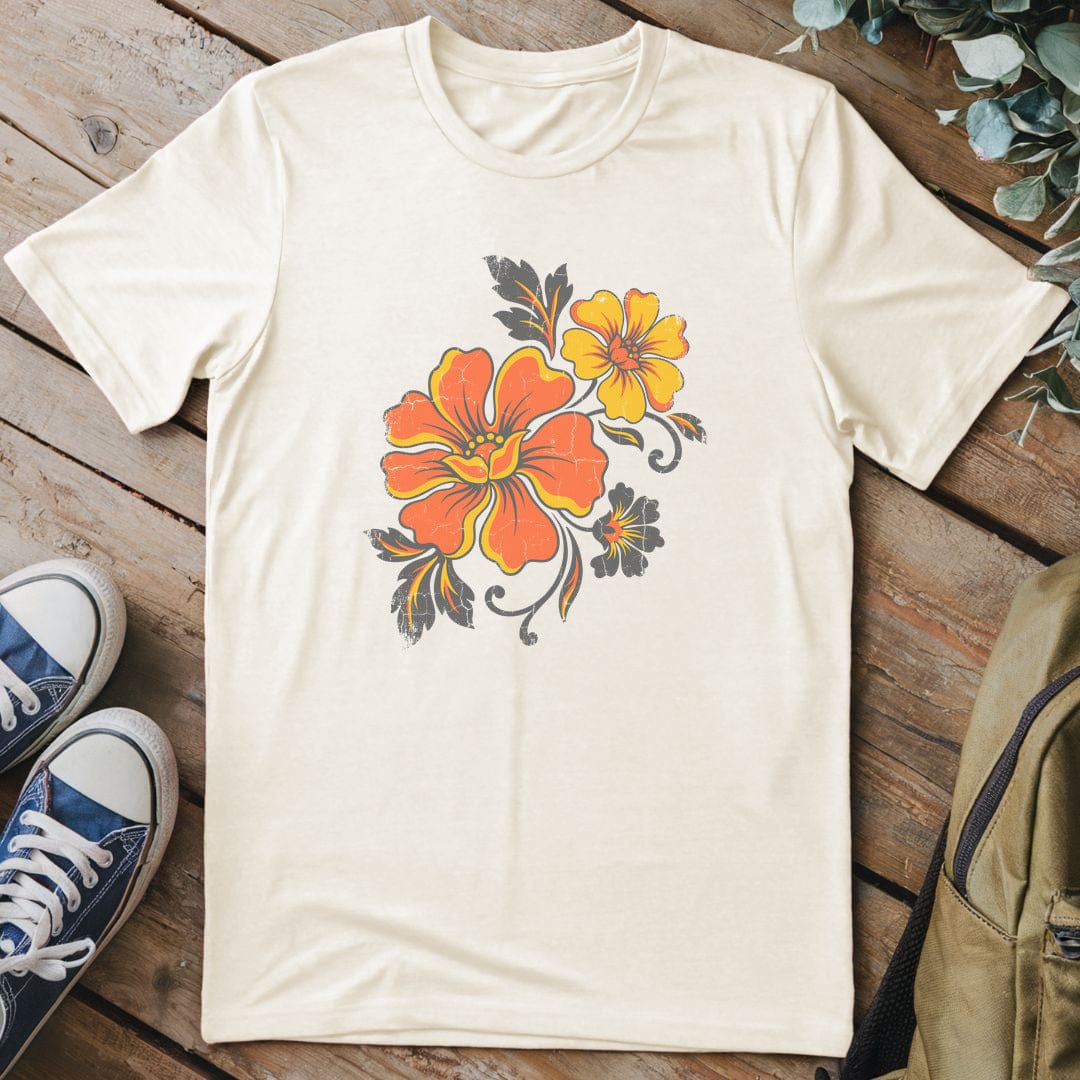 T-Shirt Natural / S Vintage Bloom Burst