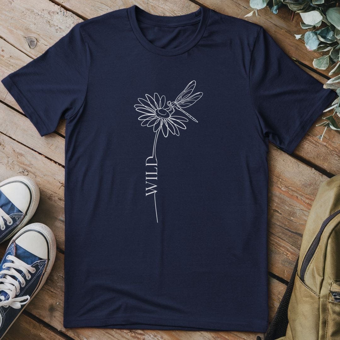 T-Shirt Navy / S Dragonfly Whimsy
