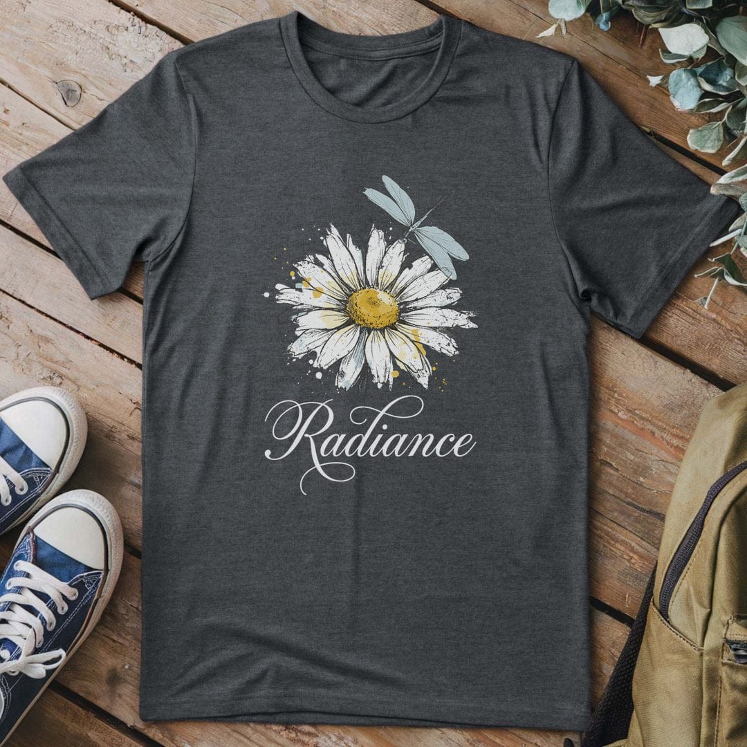 T-Shirt Dark Heather / S Petal Serenity Dragonfly