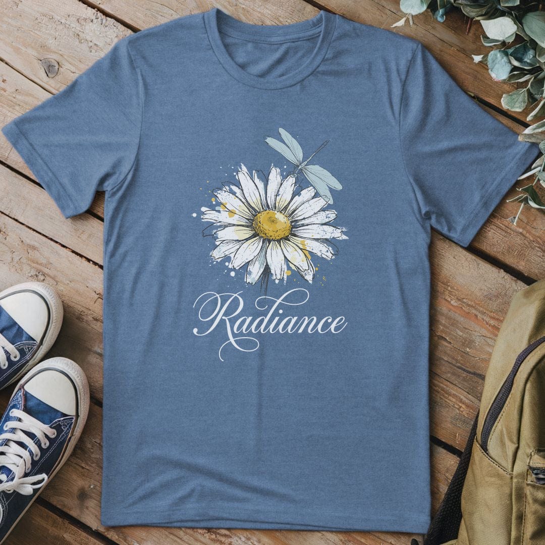 T-Shirt Heather Indigo / S Petal Serenity Dragonfly