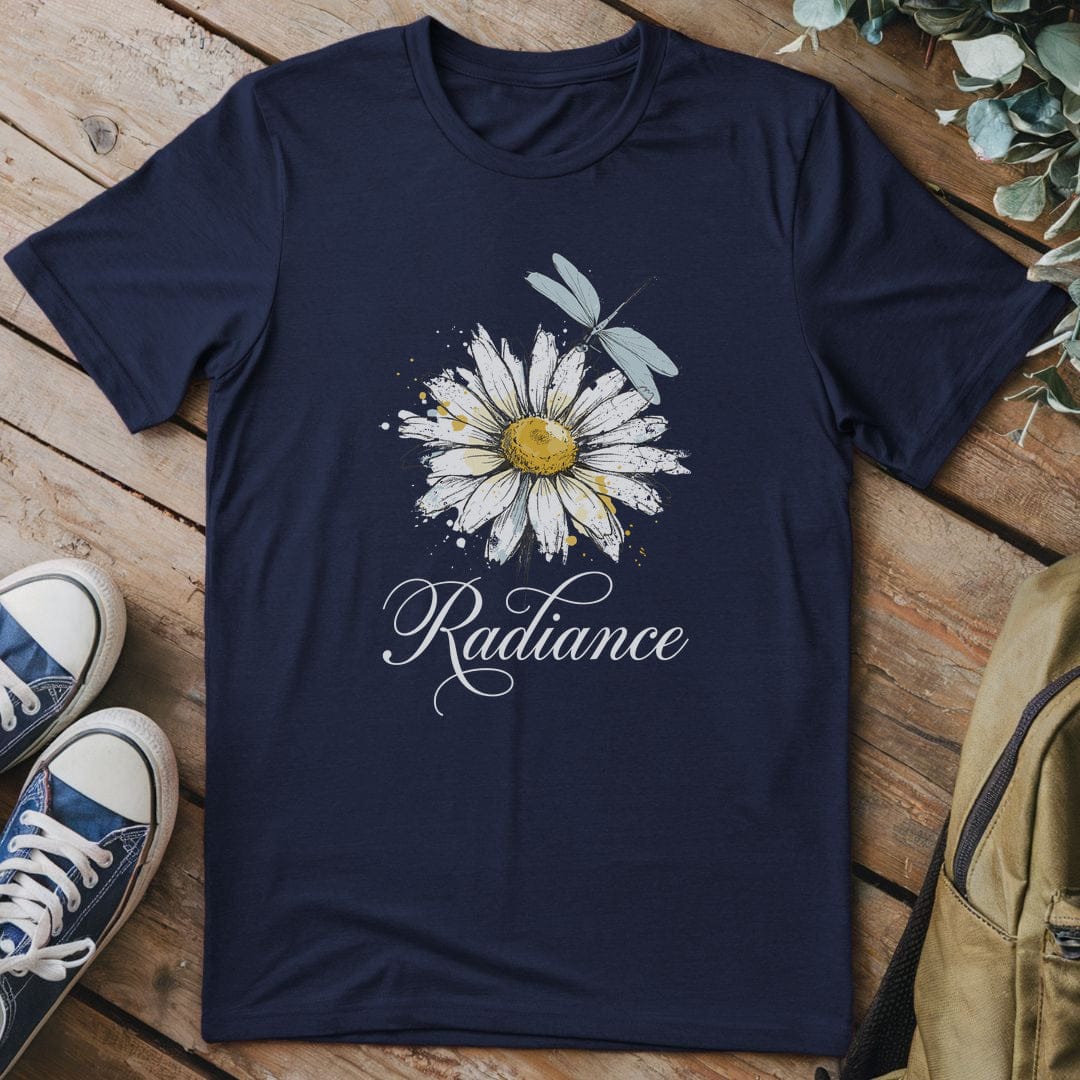 T-Shirt Navy / S Petal Serenity Dragonfly