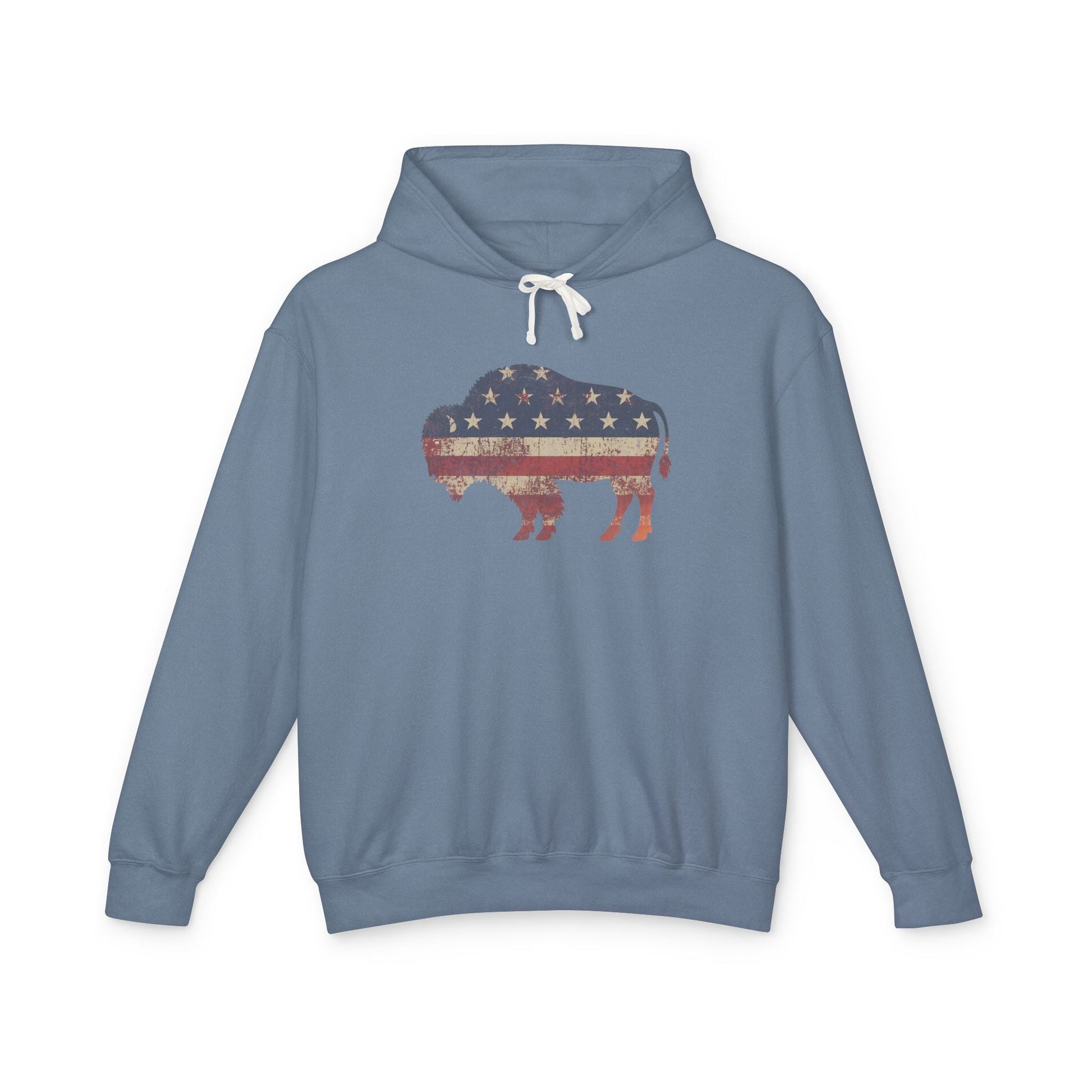 Hoodie Blue Jean / S American Bison Premium Hoodie